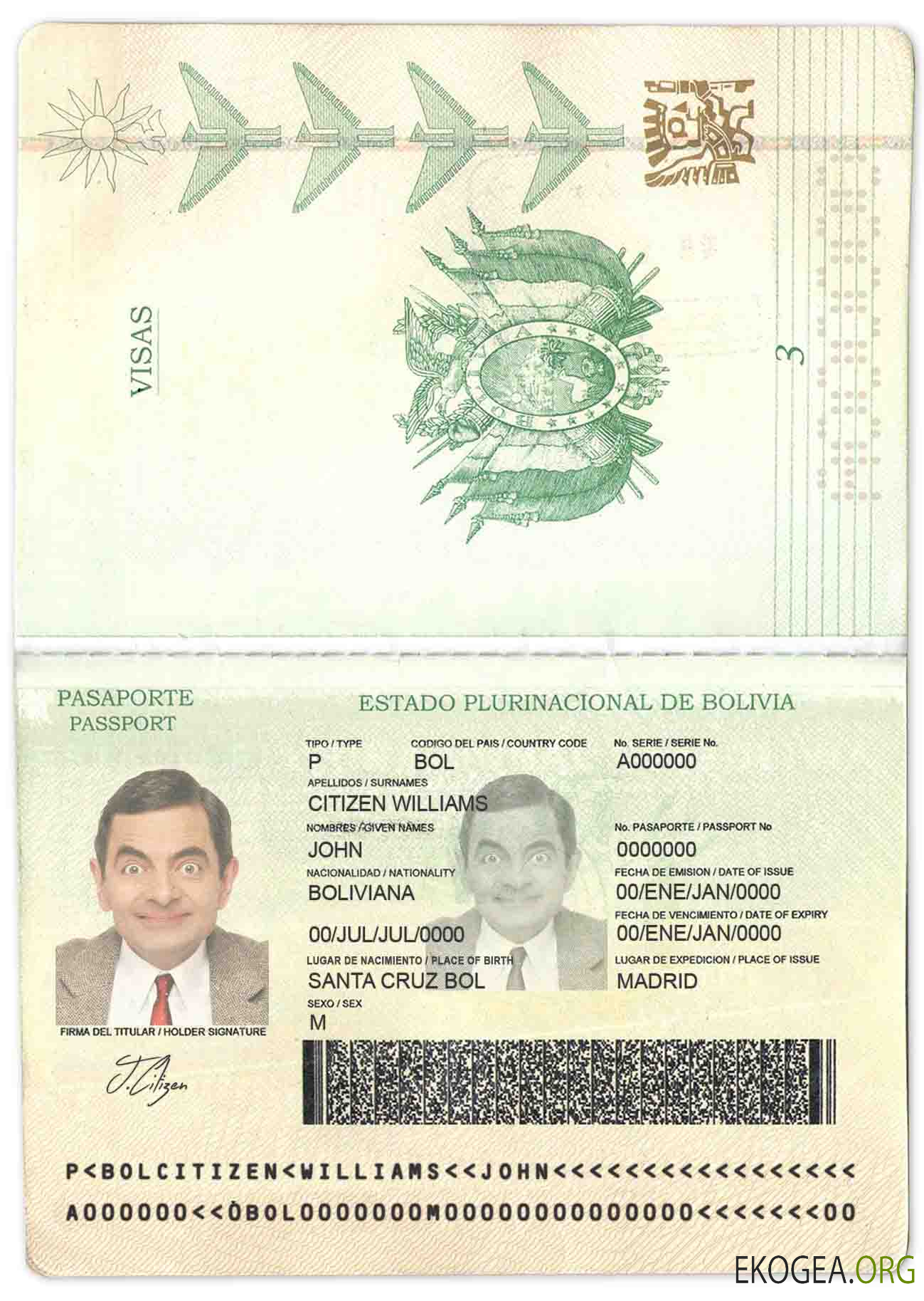 Passeport bolivien